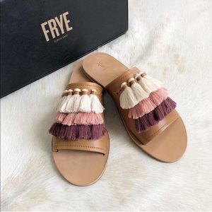 Frye tassel sandals Brand New